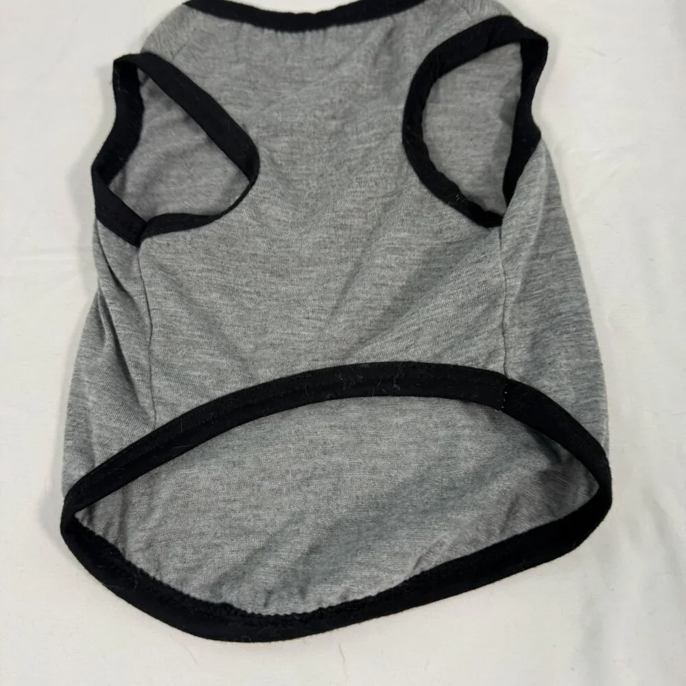 Babe Magnet Grey Dog Tank Top Size S Drooling Dog Funny Pet Shirt Small Breed